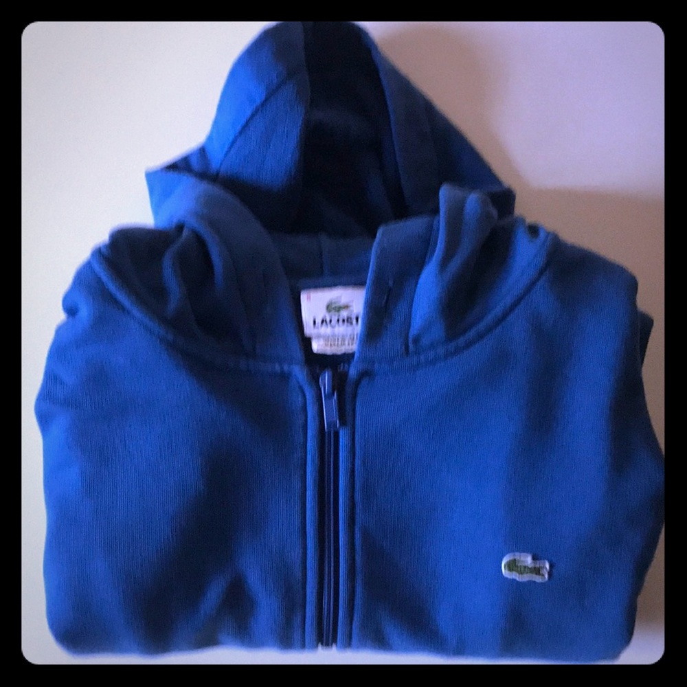 Lacoste zip up sweatshirt